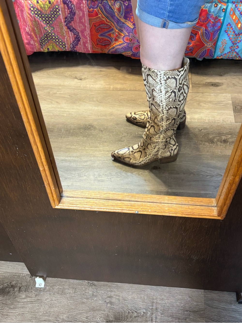 Vince Camuto snake print boots - Picture 15 of 16